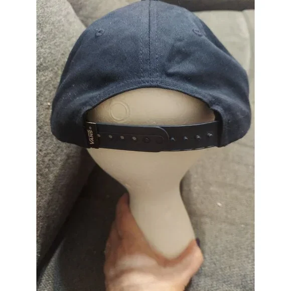 Vans Off‎ The Wall Blue Snapback Hat One Size Fits All Skateboard - Picture 4 of 8